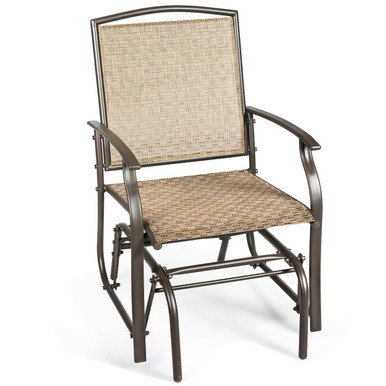 Outdoor Patio Rocking Glider Chairs (1- or 2-Pack)