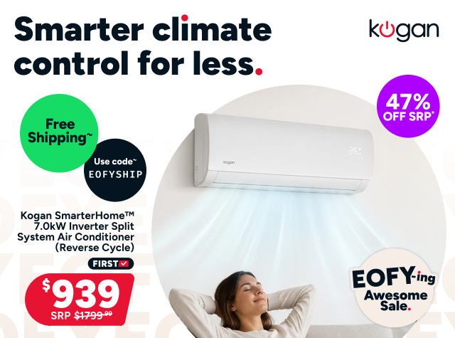 Kogan SmarterHome™ 7.0kW Inverter Split System Air Conditioner (Reverse Cycle)
