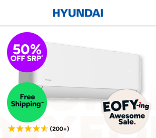 Hyundai 2.6kW Inverter Smart Split System Air Conditioner (Reverse Cycle) Product Image