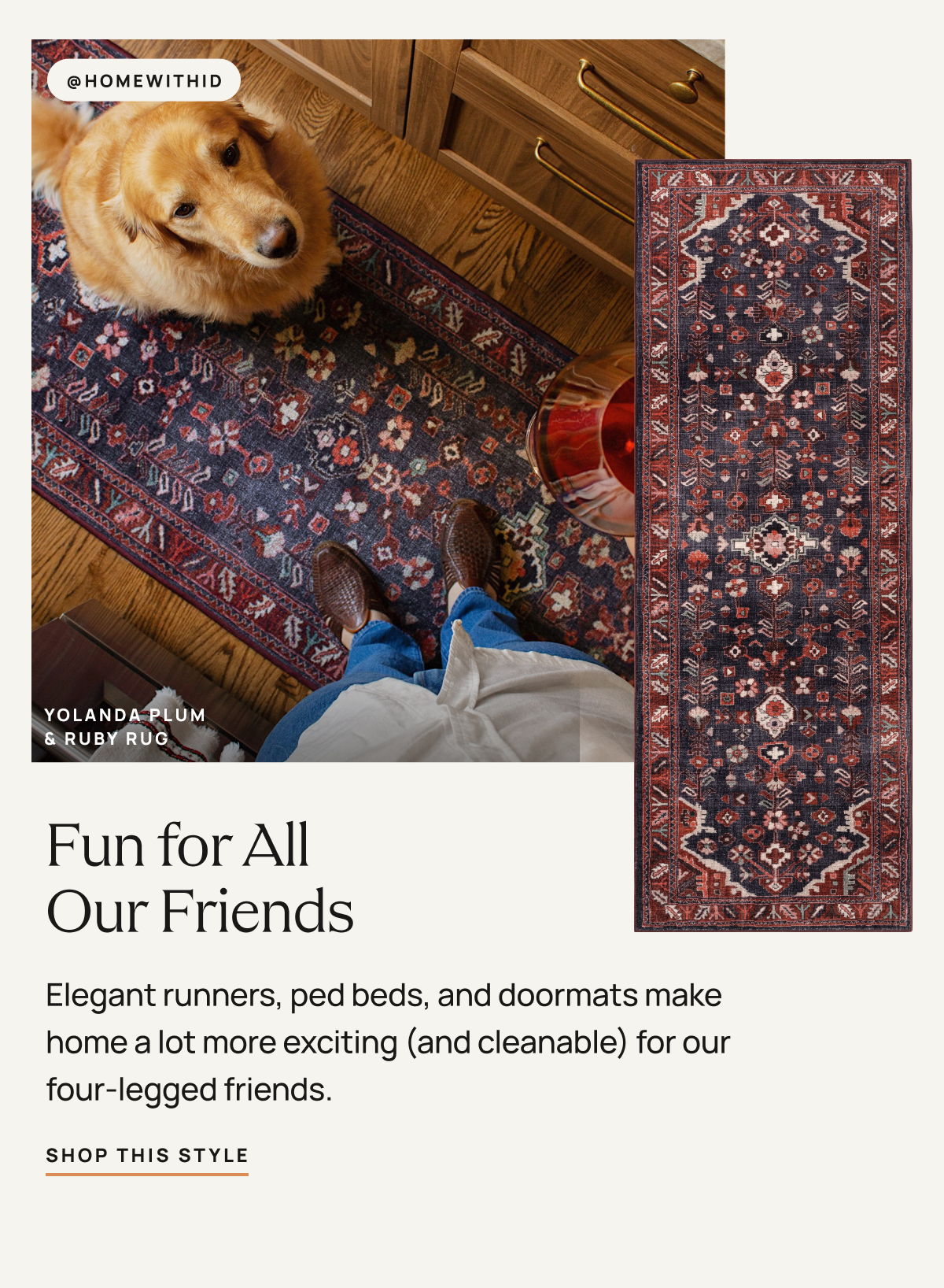 Yolanda Plum & Ruby Rug | Shop This Style 