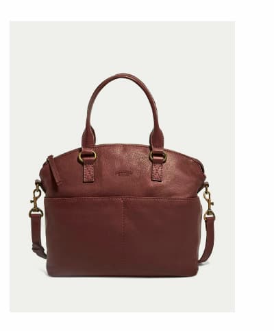 Carrie Dome Satchel in Cordovan