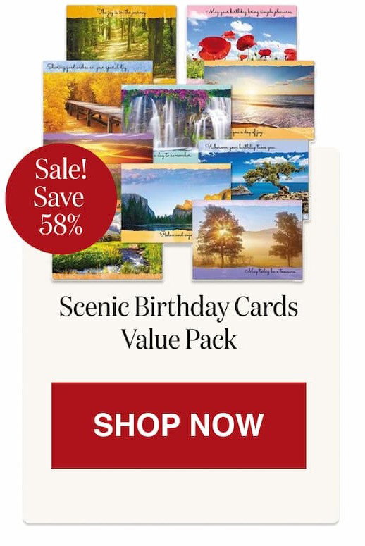 Scenic Inspirations Birthday Cards Value Pack [Click here to Shop Now]
