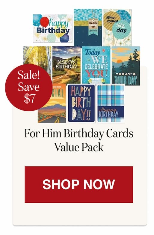 For Him Birthday Cards Value Pack [Click here to Shop Now]