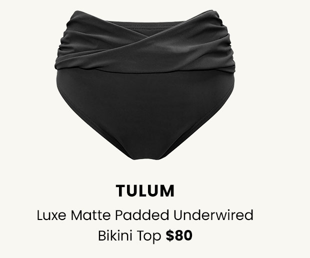 Tulum Luxe Matte Twist Front High Waist Control Brief - Black