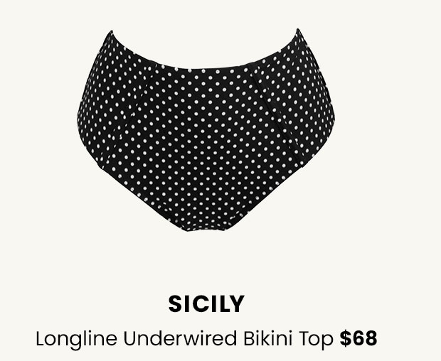 Sicily High-Waist Tummy Control Brief - Black/White