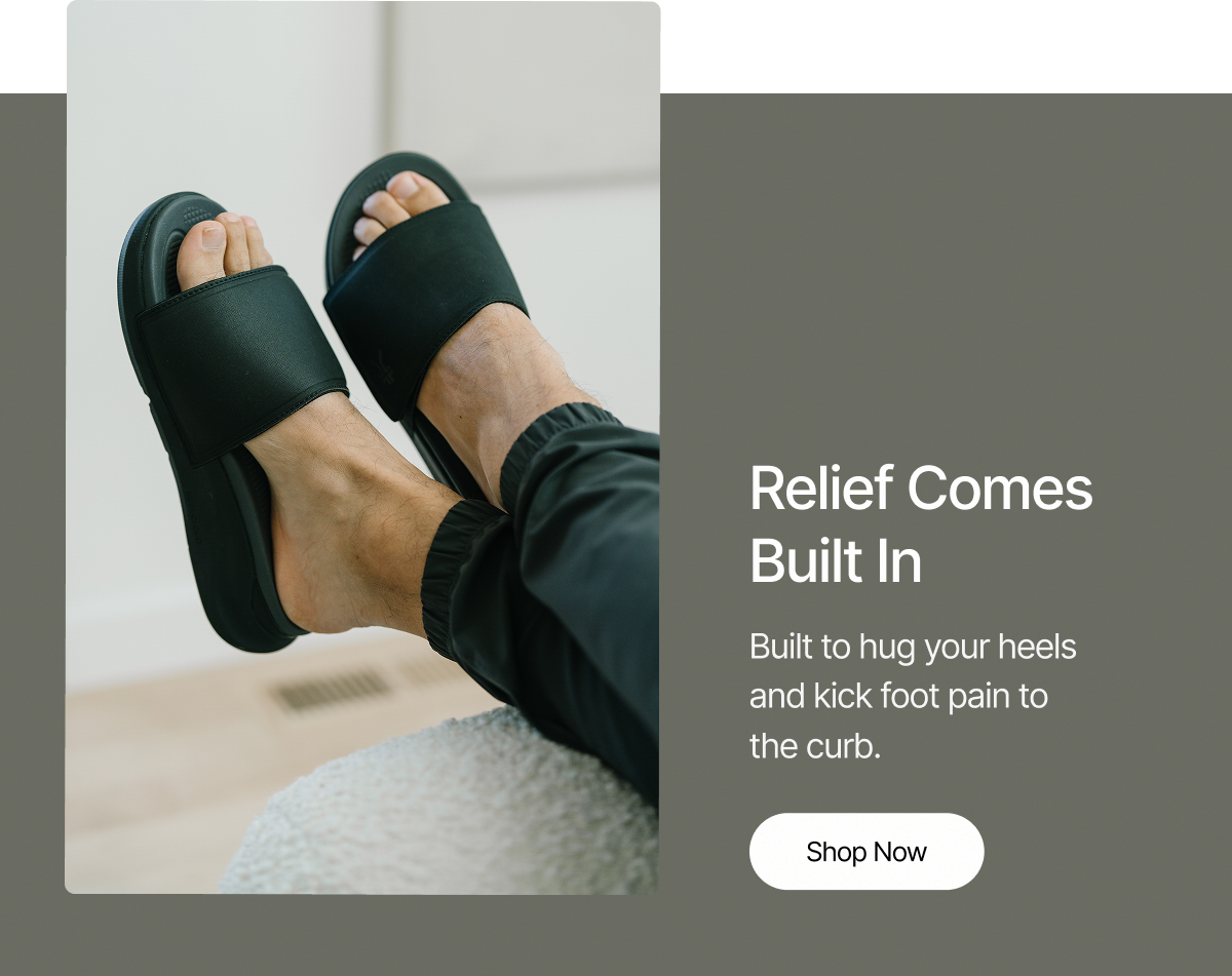 Kick foot pain to the curb.