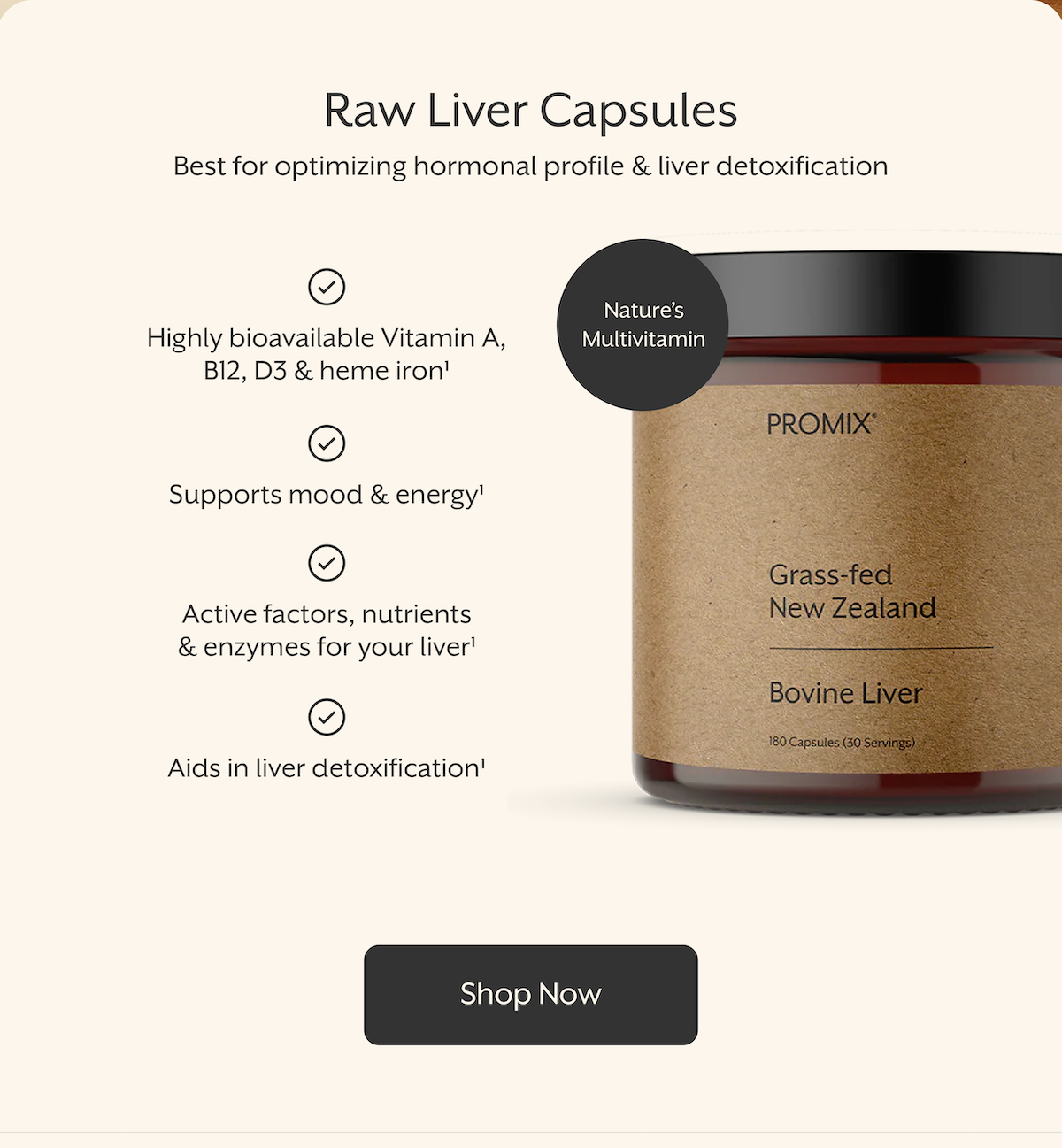 Raw Liver Capsules
