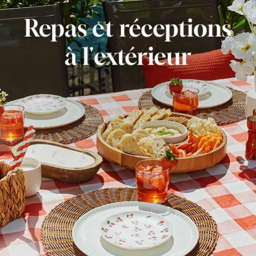 Repas et réceptions à l'extérieur