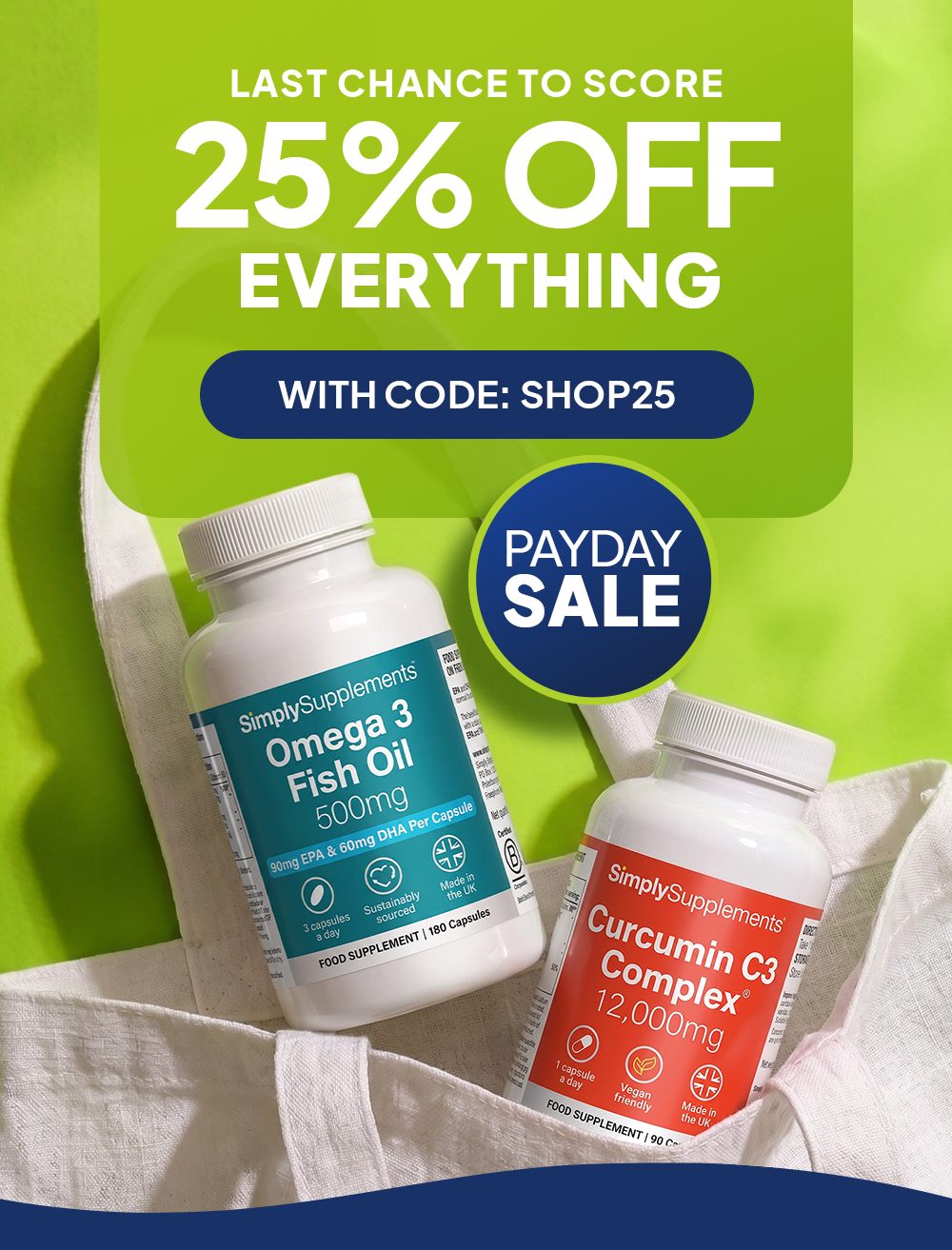 Last chance to score 25% off everything with code SHOP25