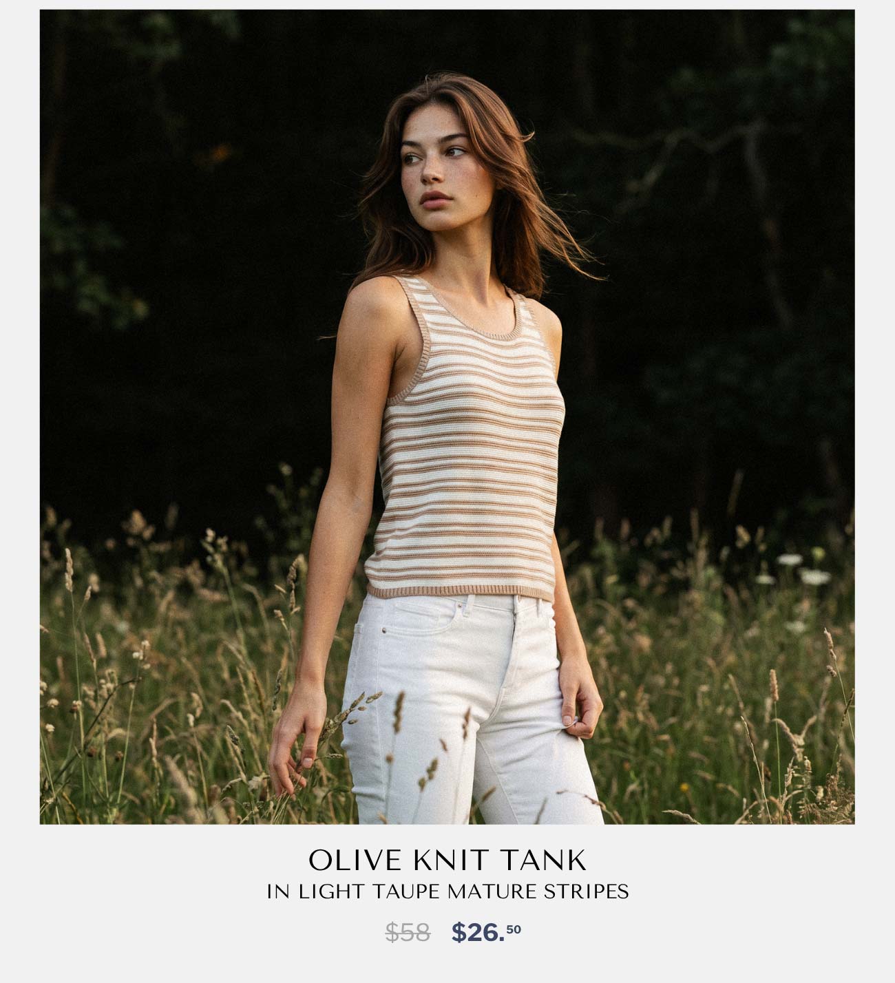 Olive Knit Tank