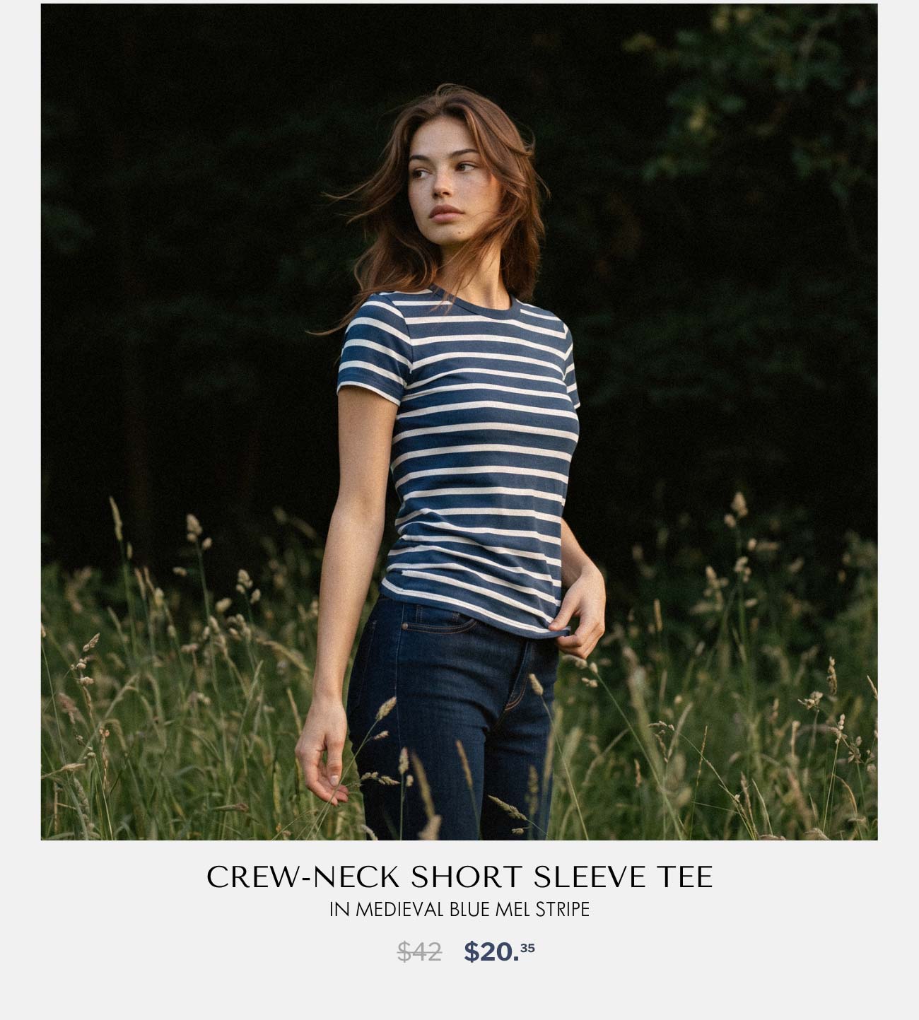 Crew-Neck Short Sleeve Tee