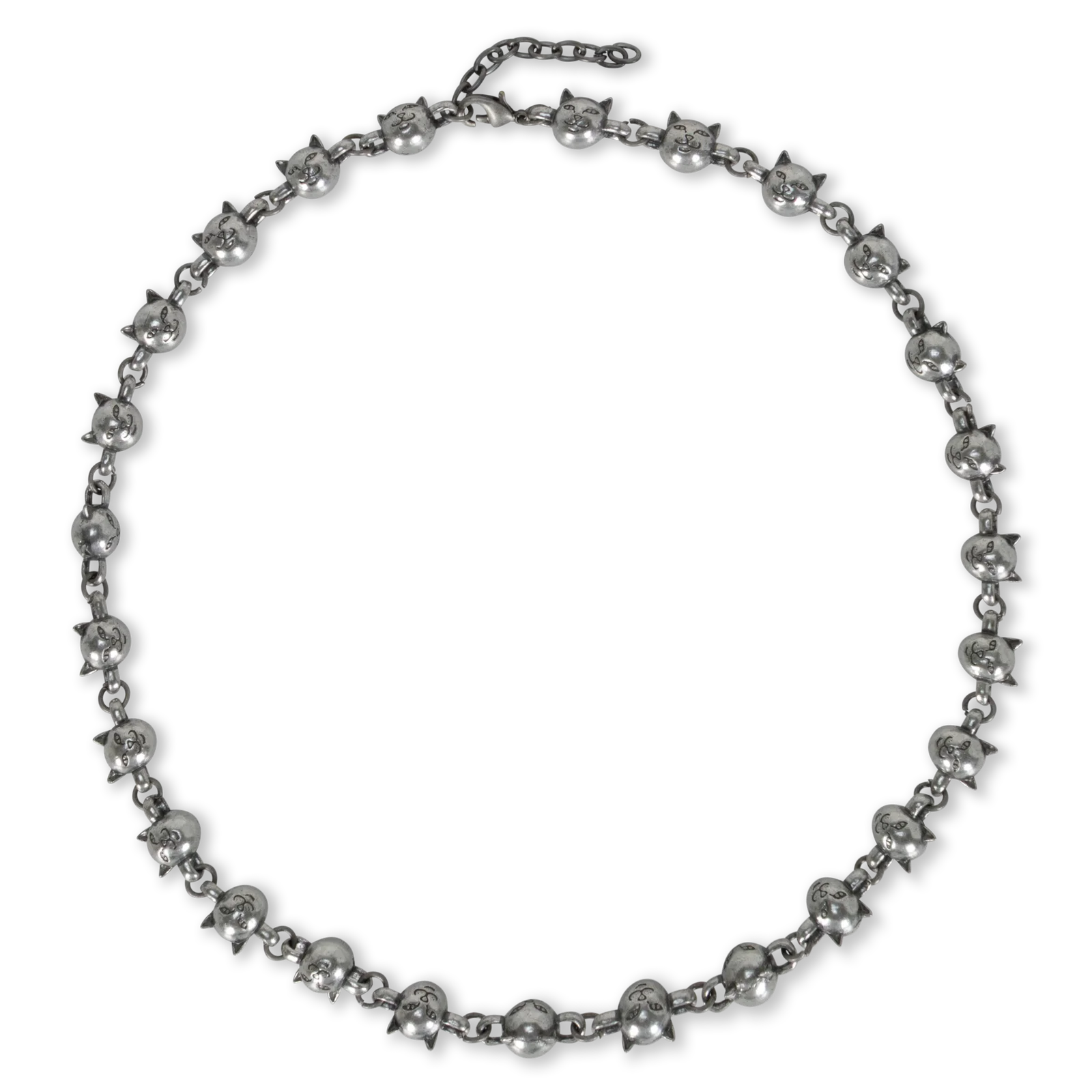 Image of Lord Nermal Ball and Chain Necklace (Silver)