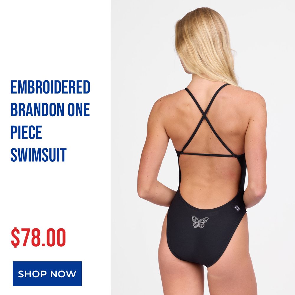 Embroidered Brandon One Piece Swimsuit
