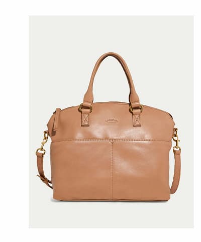 Carrie Dome Satchel in Nutmeg
