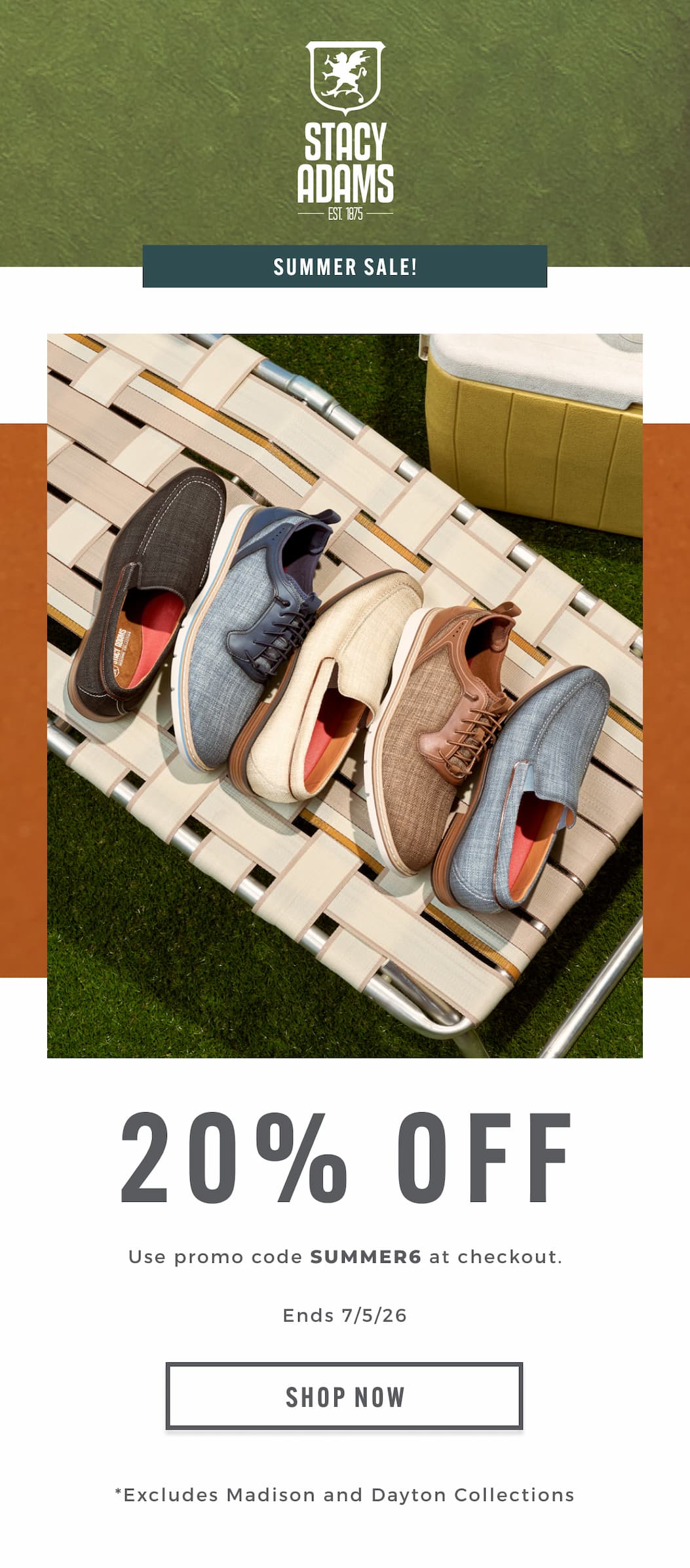 Take 20% off with promo code SUMMER6. Display images to learn more.