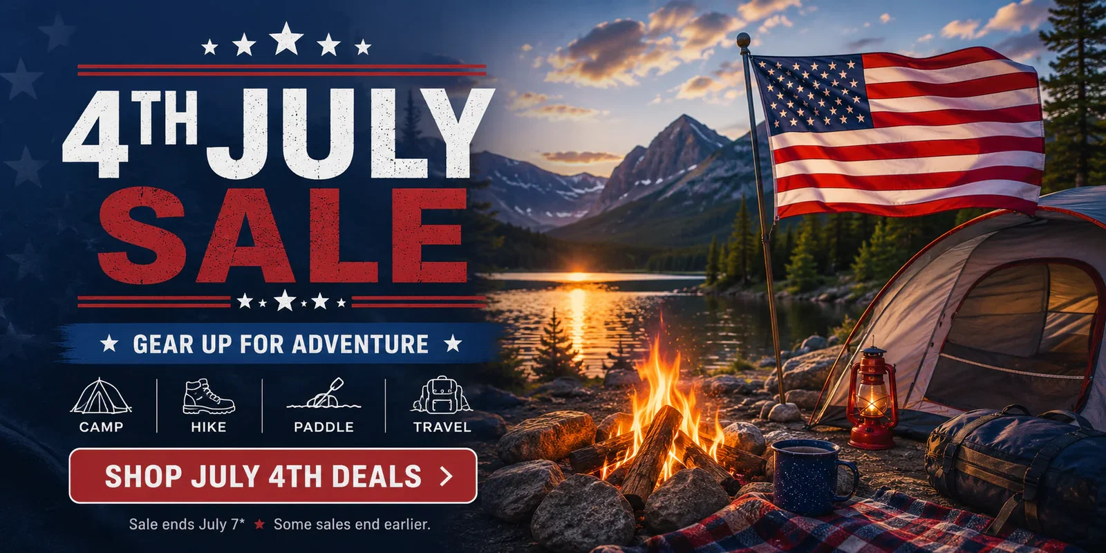 Celebrate Independence Day Outdoors with Campmor July 4th Sale