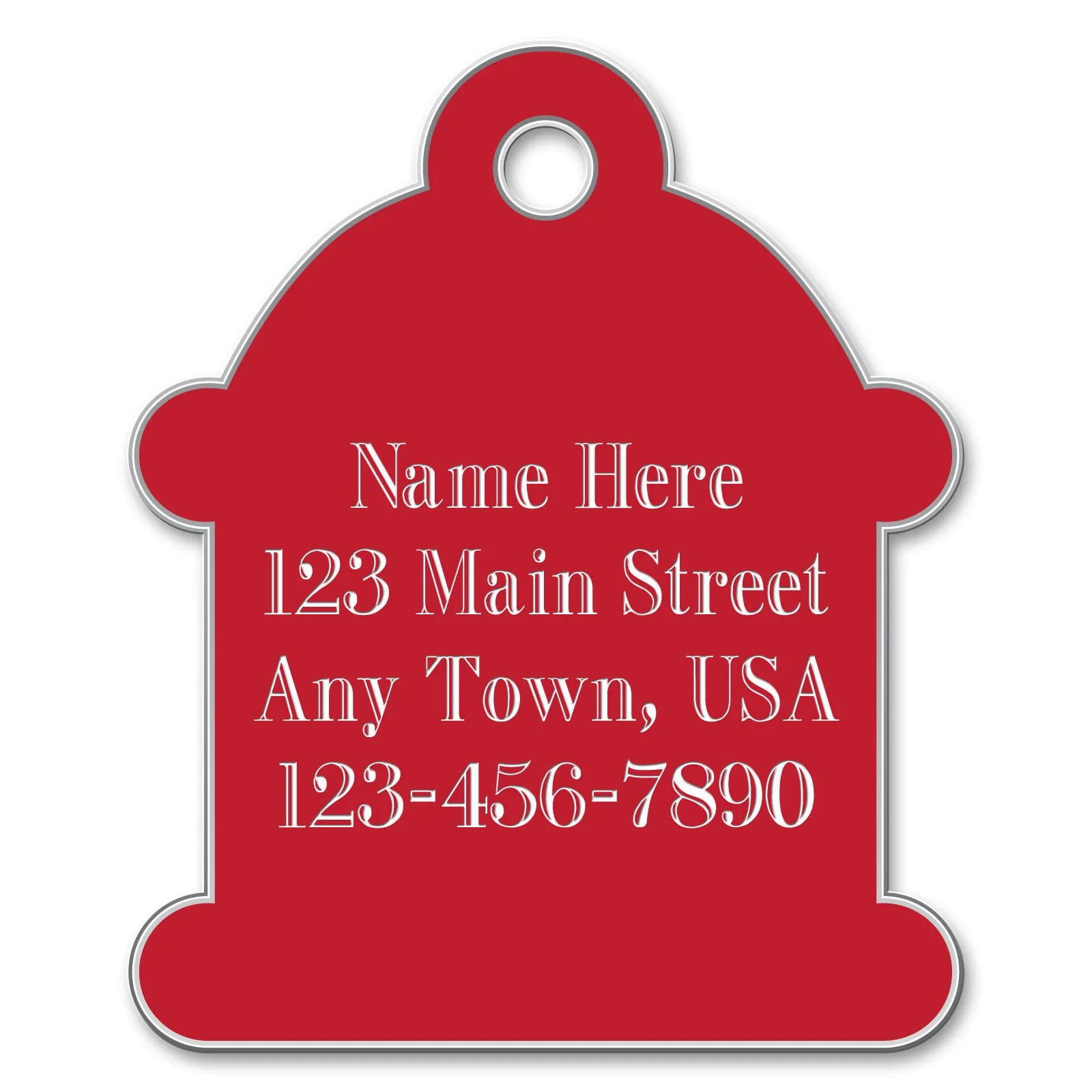 Jeffers Custom Personalized Engraved Hydrant ID Dog Tags