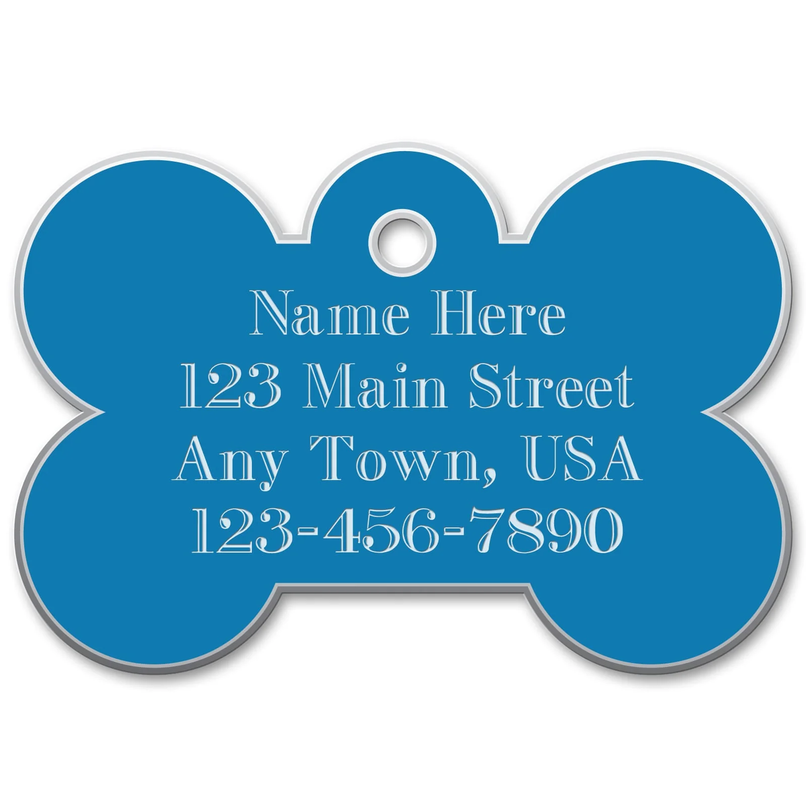 Jeffers Custom Personalized Engraved Bone ID Dog Tags