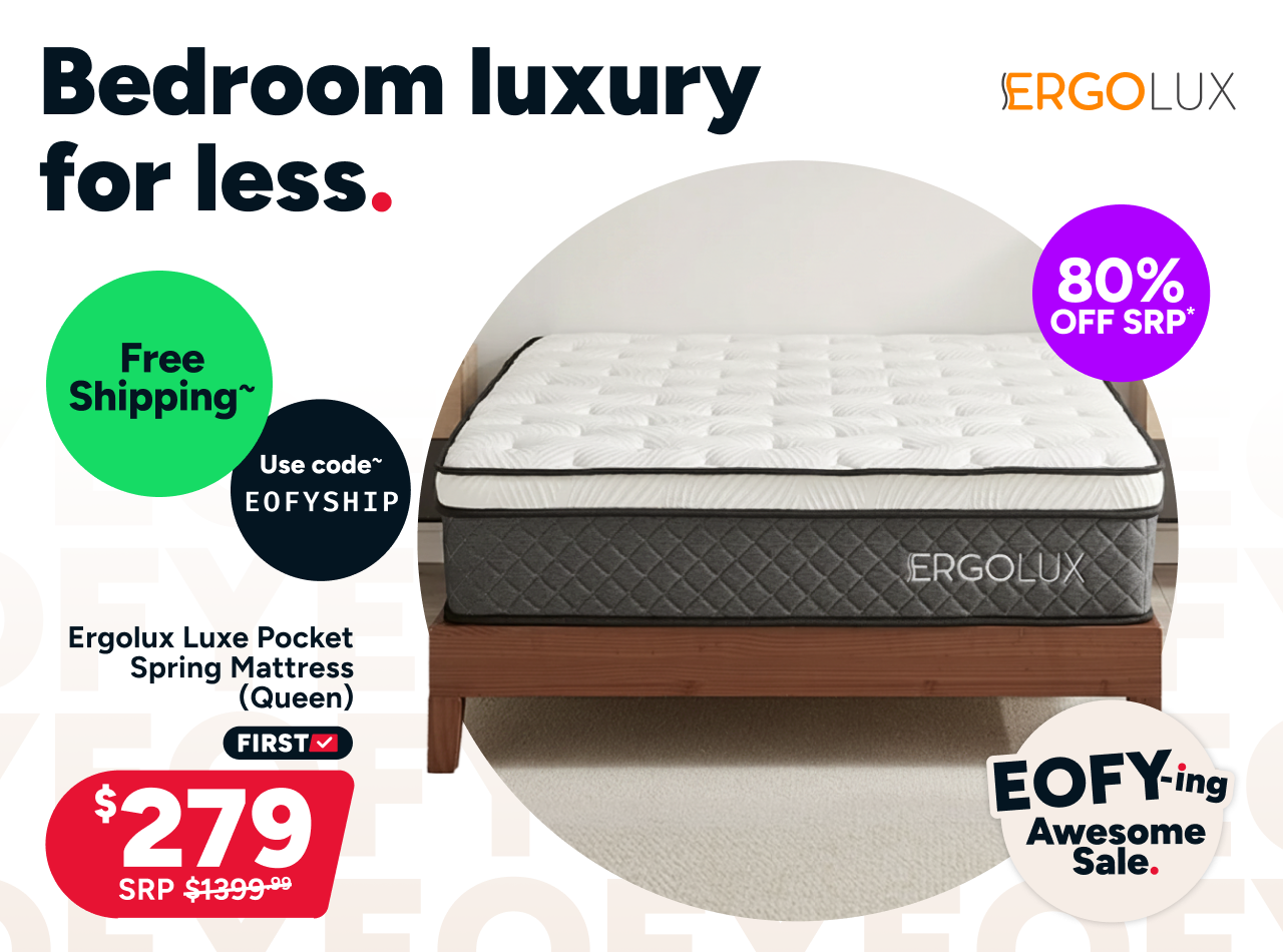 Ergolux Luxe Pocket Spring Mattress (Queen)