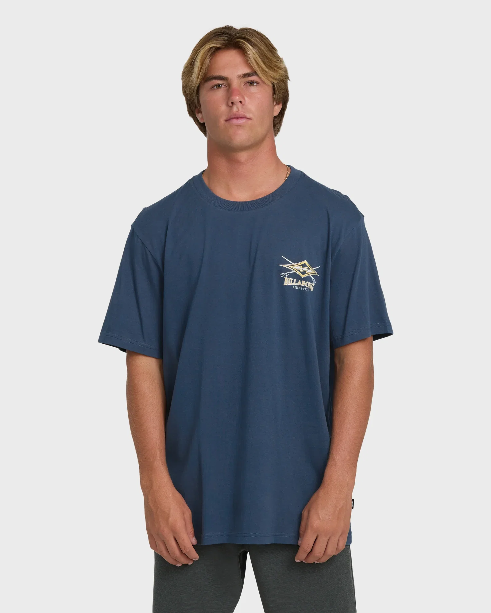 Image of Crossboards Premium Short Sleeve Knit T-Shirt - Dark Denim