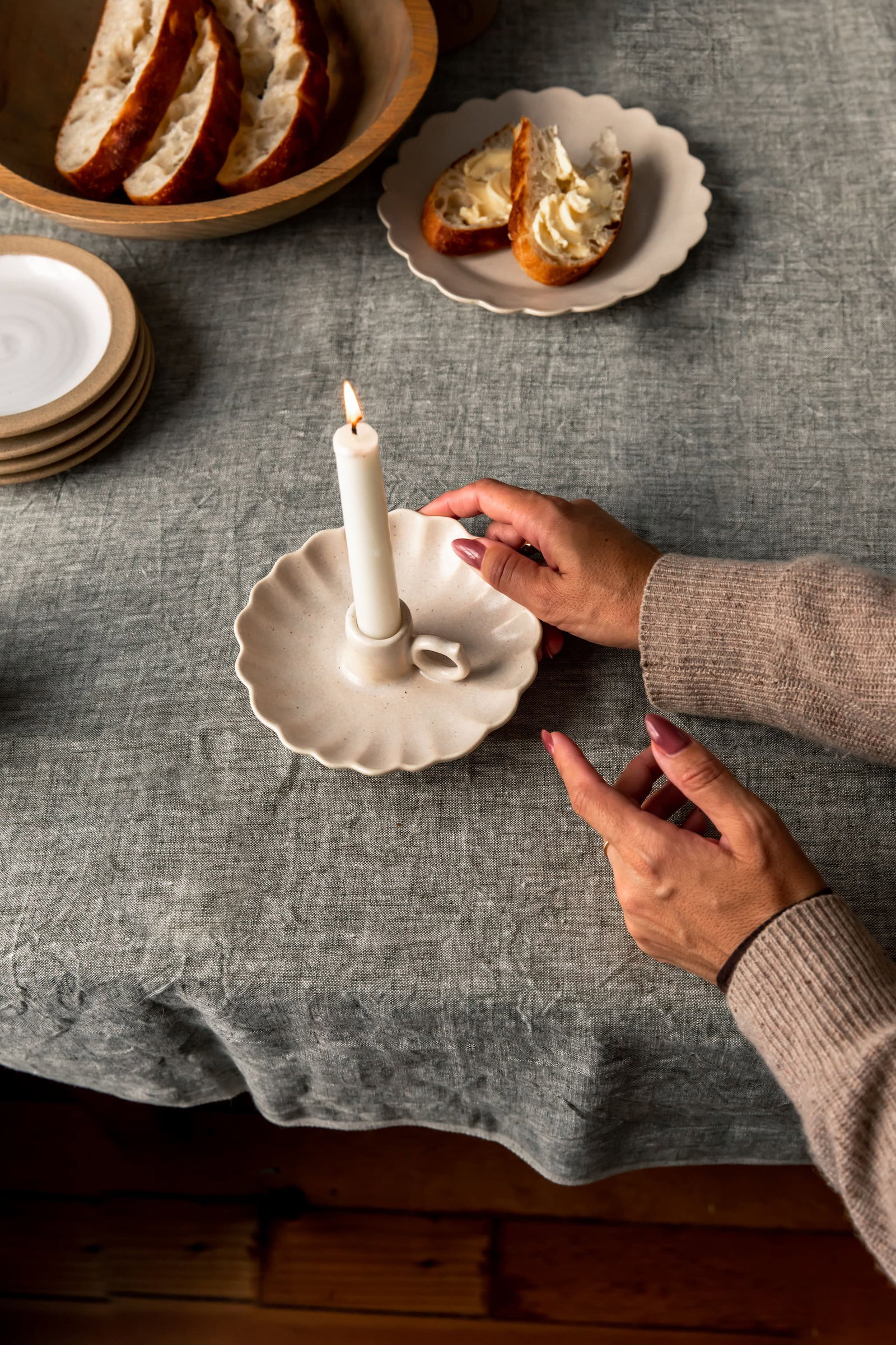 Cottage candlestick