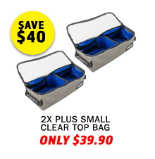 2x Plus Small Clear Top Bag