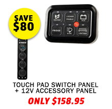 Touch Pad Switch Panel + 12V Accessory Panel