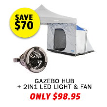 Gazebo Hub + 2in1 LED Light & Fan
