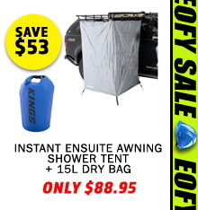 Instant Ensuite Awning Shower Tent + 15L Dry Bag