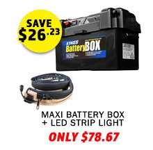 Maxi Battery Box + Illuminator MAX LED Strip Light