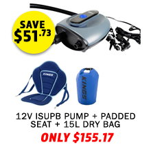 Plus 12V ISUPB PUMP + Padded Seat + 15L Waterproof Dry Bag