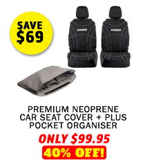 Premium Neoprene Car Seat Cover + Plus Pocket Organiser