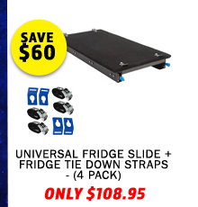 Universal Fridge Slide + Fridge Tie Down Straps - (4 Pack)