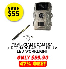 Trail/Game Camera + Rechargeable Lithium LED Worklight