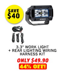 3.3 Work Light + Rear Lighting Wiring Harness Kit