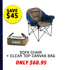 Sofa Chair + Clear Top Canvas Bag