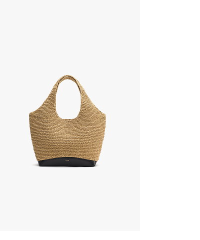 Large Raffia Dark Natural