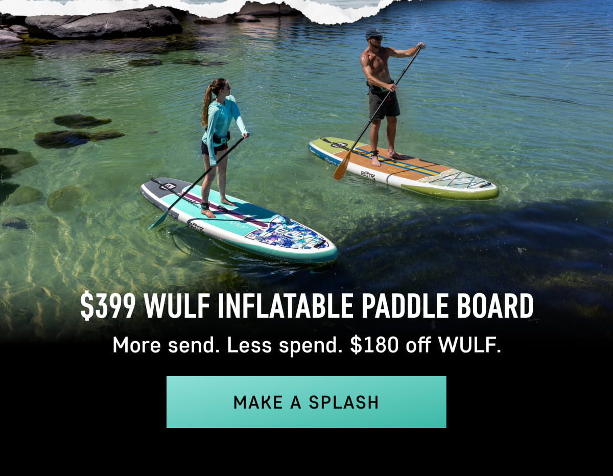 $399 WULF Inflatable Paddle Board