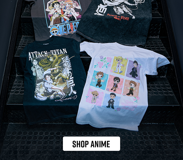 Wear your watchlist. Shop Anime