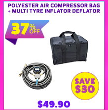 Polyester Air Compressor Bag + Multi Tyre Inflator Deflator