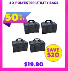 4 x Polyester Utility Bags