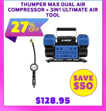 Thumper Max Dual Air Compressor MKII + 3in1 Ultimate Air Tool