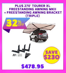 Plus 270° Tourer XL Freestanding Awning MKII + Freestanding Awning Bracket (Triple)