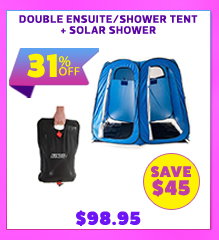Double Ensuite/Shower Tent + Solar Shower