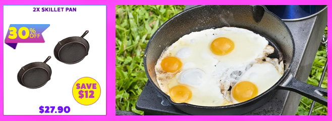 2x Skillet Pan