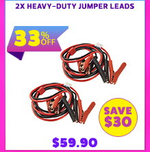 2x Heavy-Duty Jumper Leads