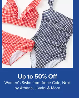 Up to 50% off womens swim from Anne Cole, Next by Athena, J Valdi and more. Shop now.