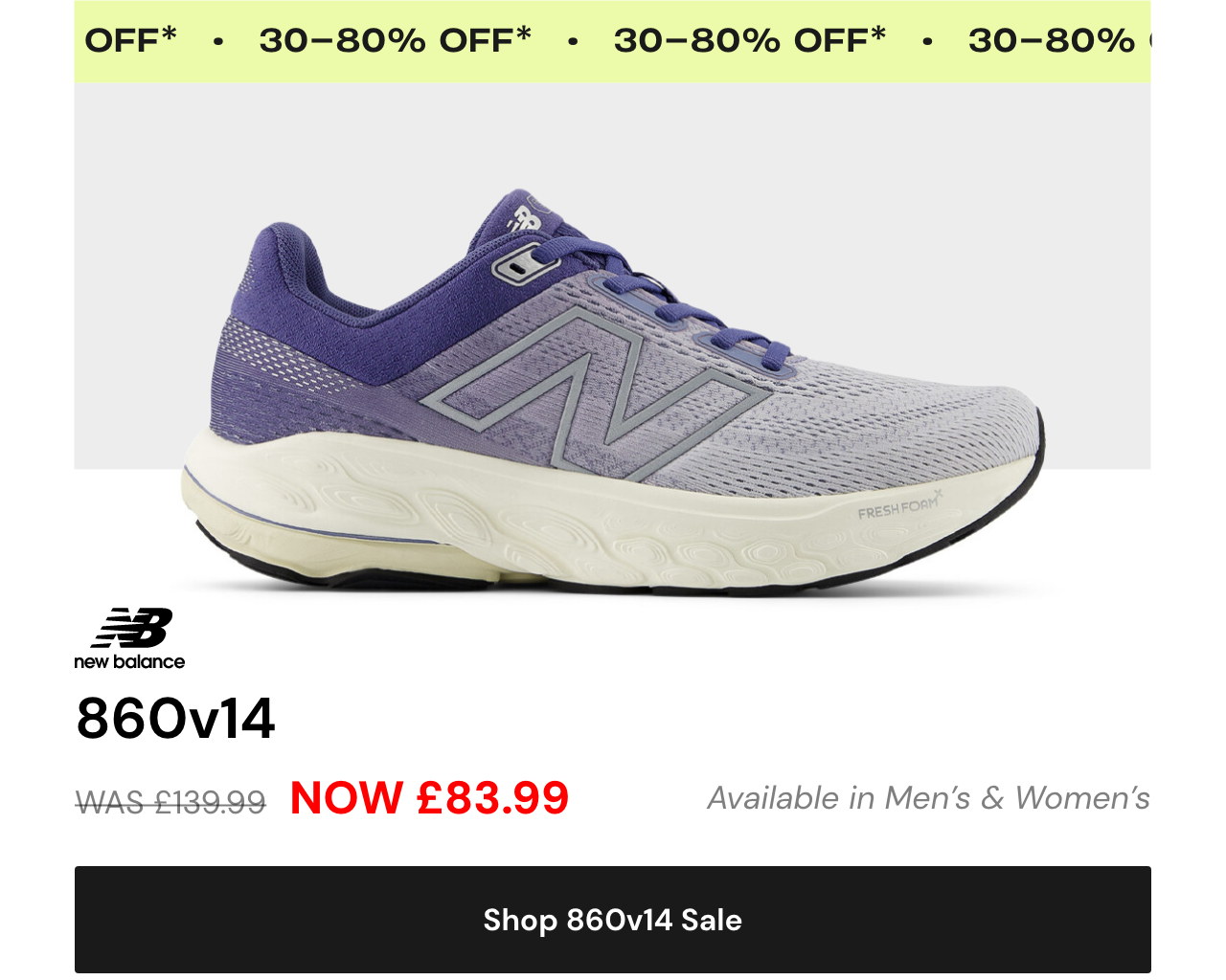 Shop New Balance 860v14