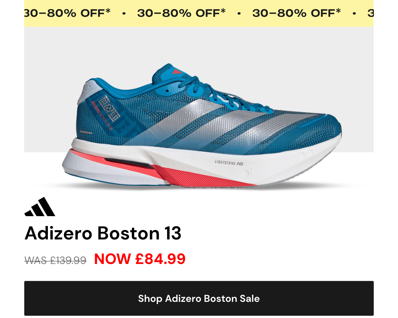 Shop adidas Adizero Boston 13