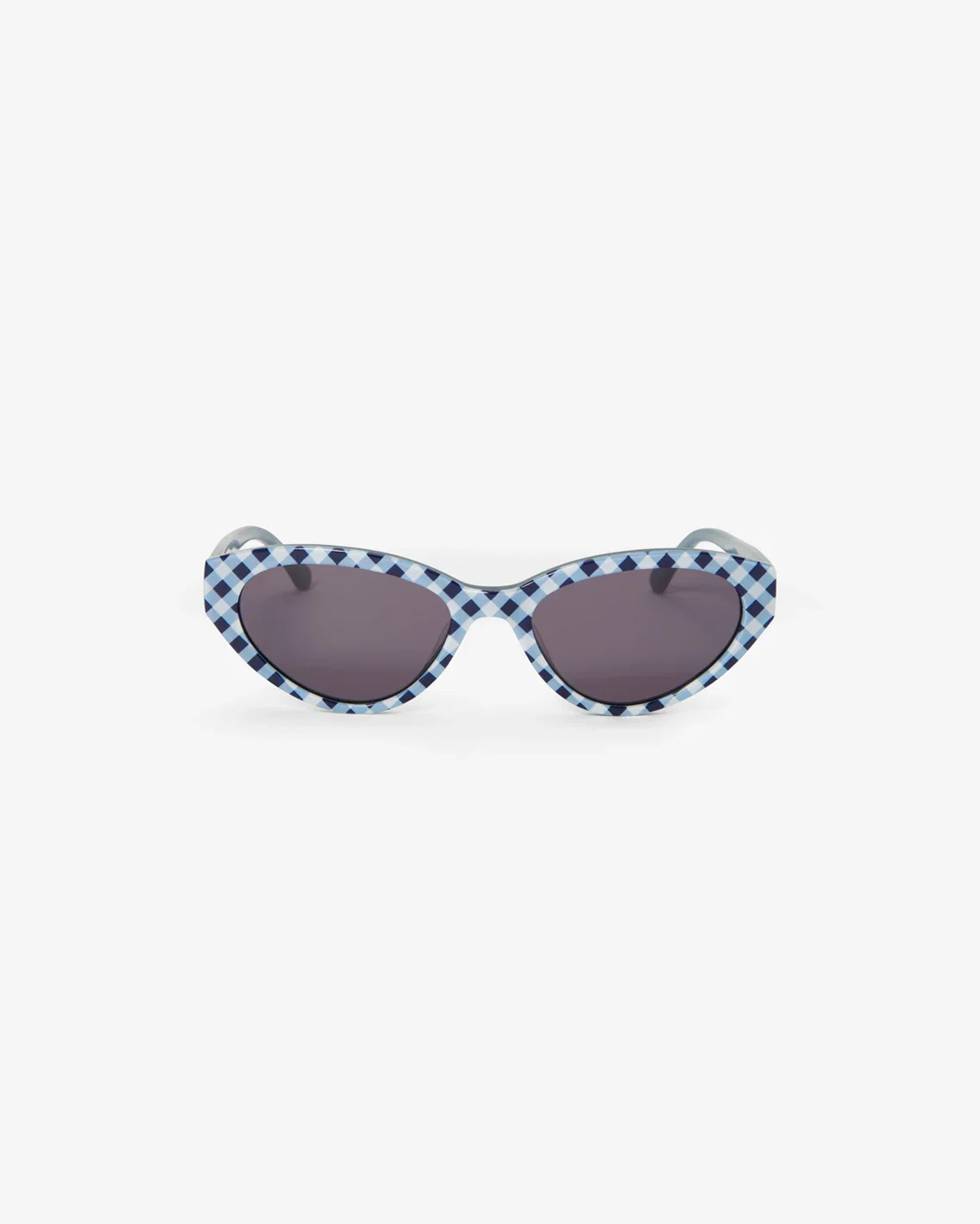Image of Sunglasses in Navy Gingham